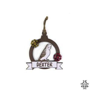 Christmas Pet Ornament - Budgie