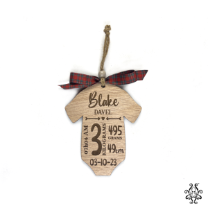 Christmas Ornament - Baby Info