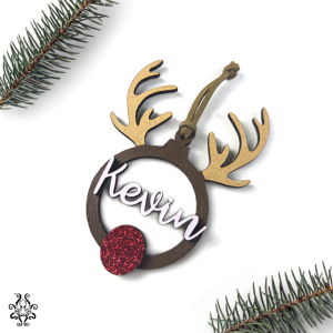 Christmas Ornament - Reindeer Antlers