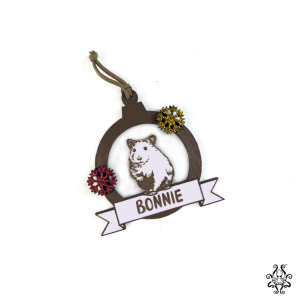 Christmas Pet Ornament - Hamster